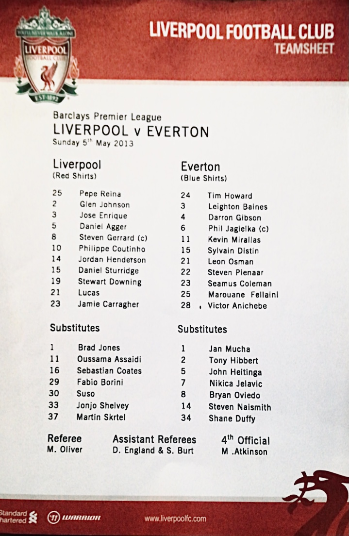 Teamsheet