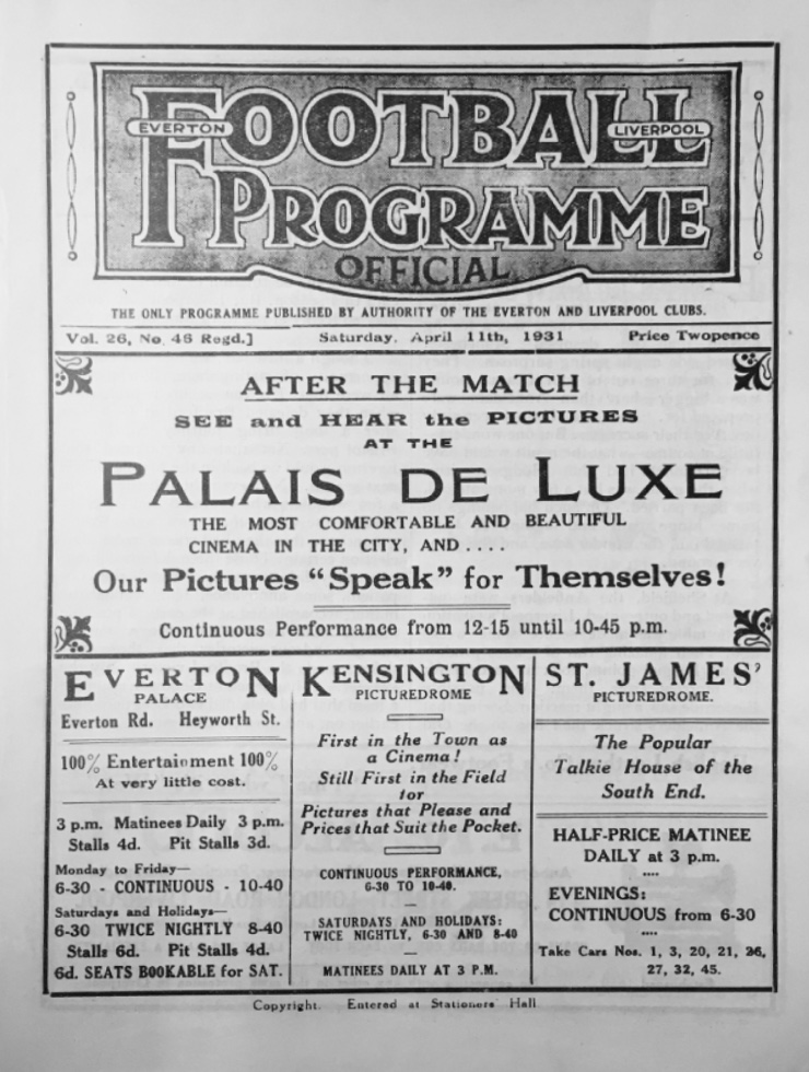 Match programme