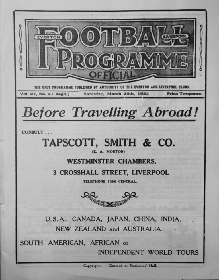 Match programme